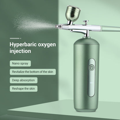 2-Speed High-Pressure Oxygen Injection Hydration Spray Household Hydration Device Portable Handheld Facial Beauty Instrument