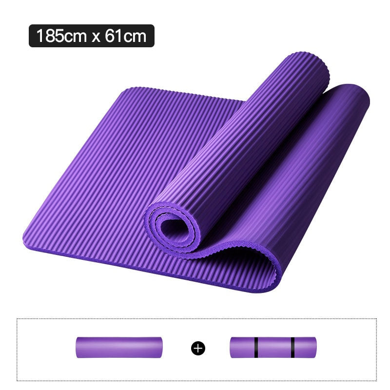 NBR 10mm 15mm Thick Yoga Mat Anti-slip Blanket