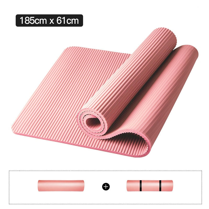 NBR 10mm 15mm Thick Yoga Mat Anti-slip Blanket