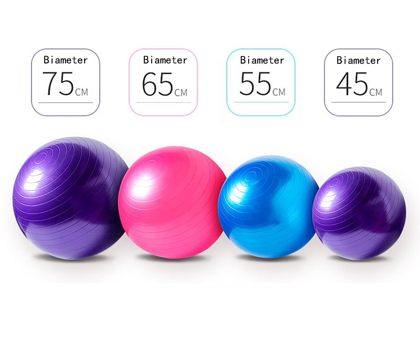 PVC Fitness Yoga Ball Pilates Balance Ball