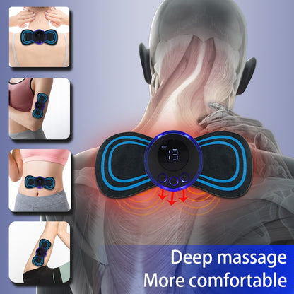 Neck Rechargeable Massager LCD Display EMS Electric Cervical Massage