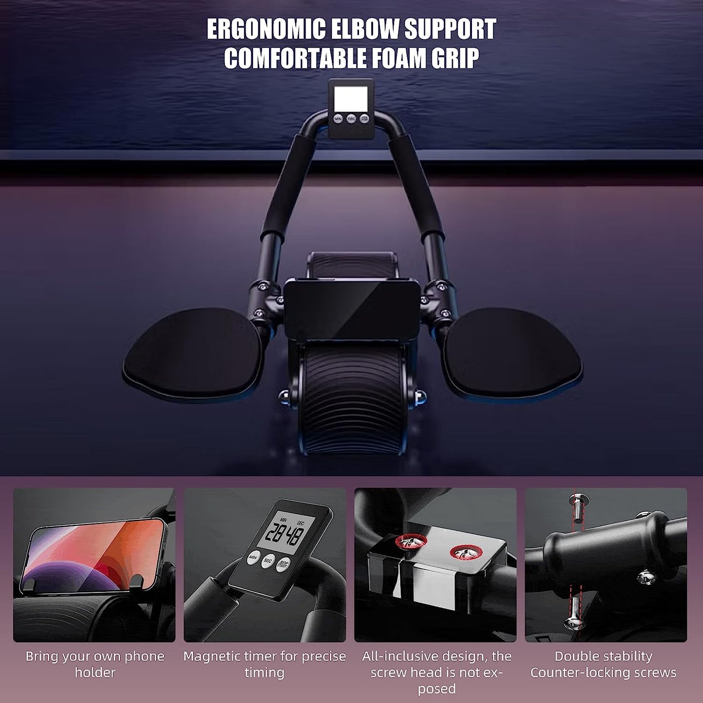 Elbow Support Automatic Rebound Abdominal Wheel Core Muscle