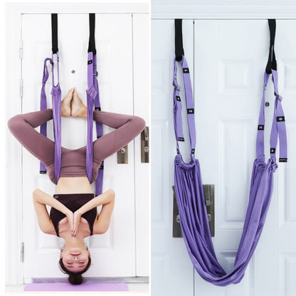 Adjustable Aerial Yoga Strap Elastic Stretch Door Hanging Yoga Belts